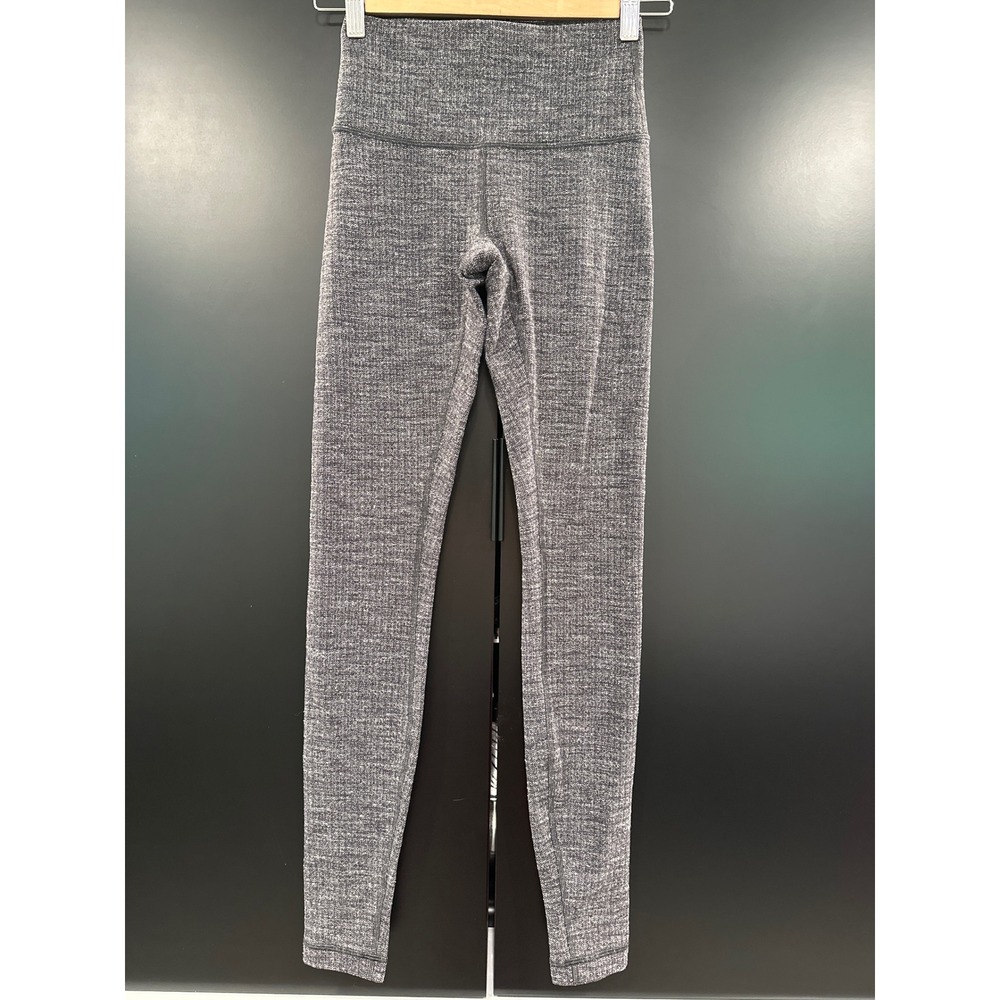 Lululemon Align High Rise Herringbone Leggings Grey Size 4 29" Inseam